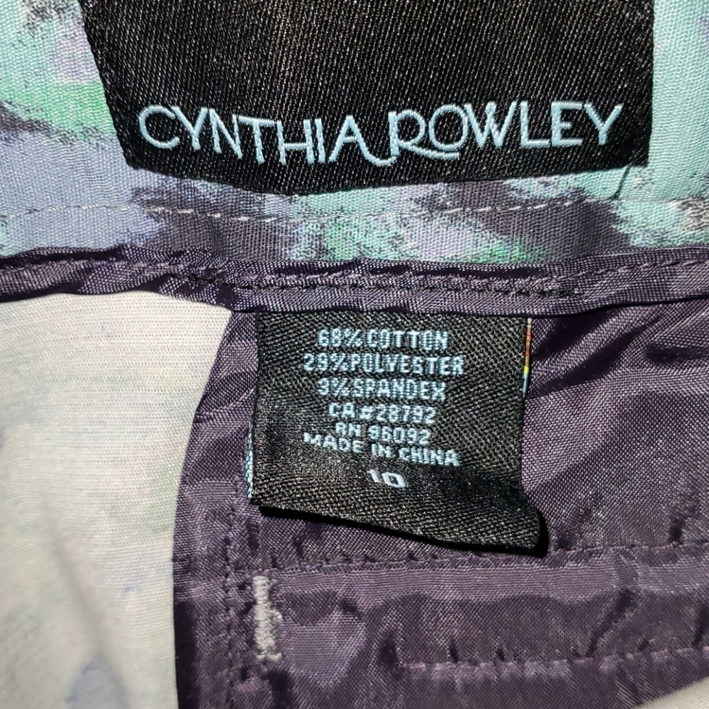 Cynthia Rowley Green and blue skirt Size 10 - Picture 10 of 10